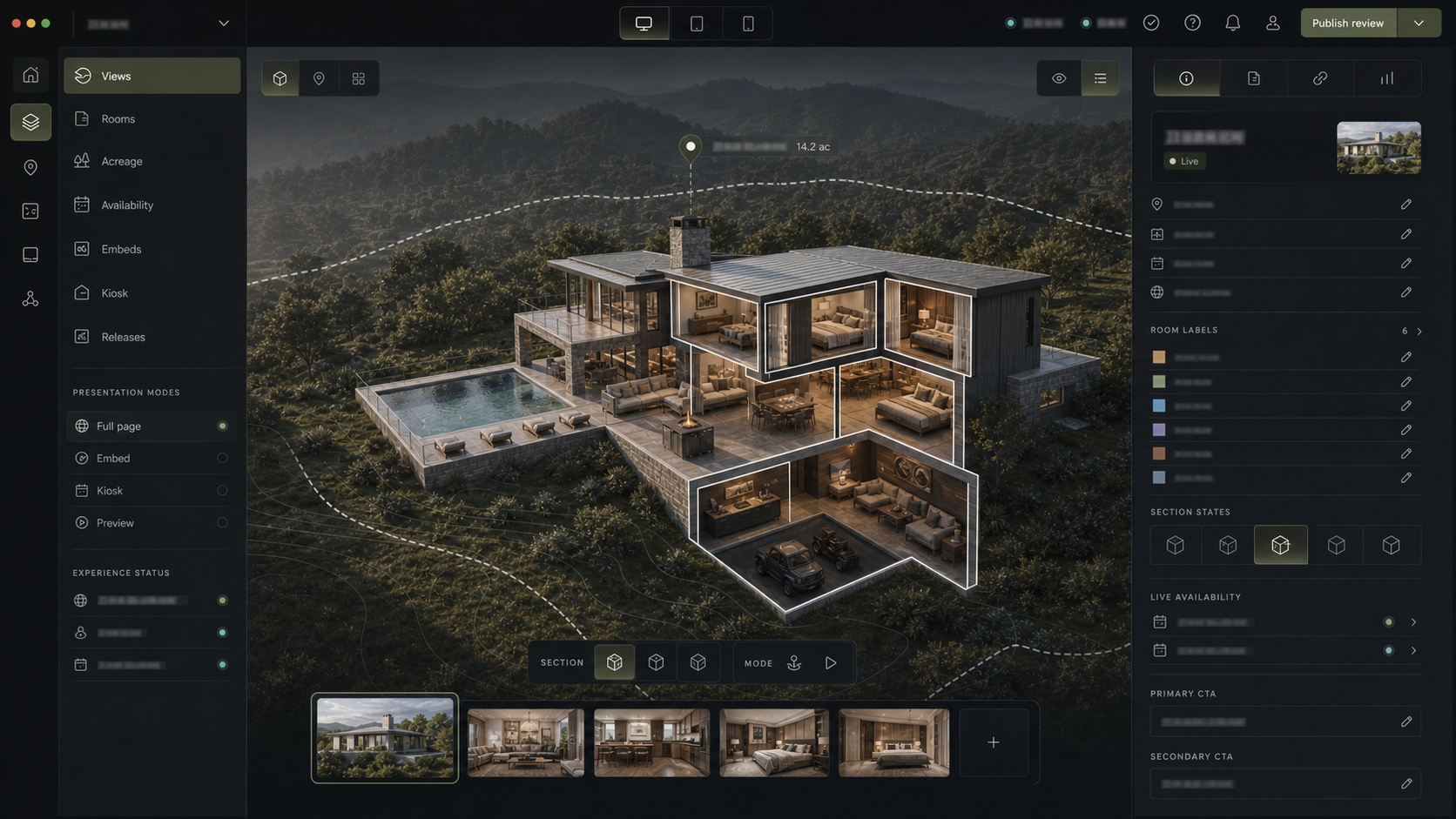 Atlas backend control plane for property and release management.