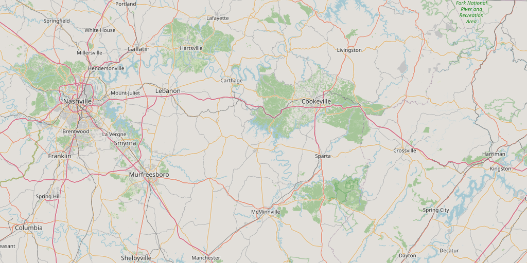 Atlas map view showing property inventory across a region.